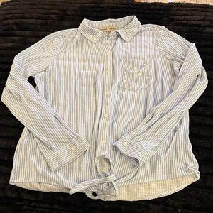 Absolutely Famous Light Blue Striped Shirt